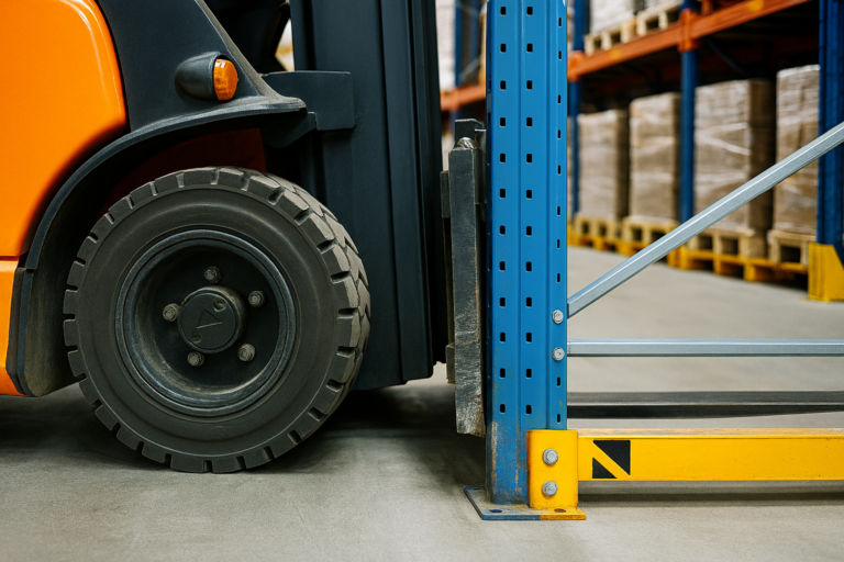 ¡El 72% de los daños en estanterías son por maniobras diarias!